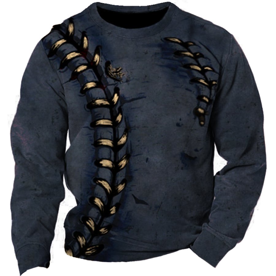 

Men's Vintage American Football Graphic Print Sweatshirt