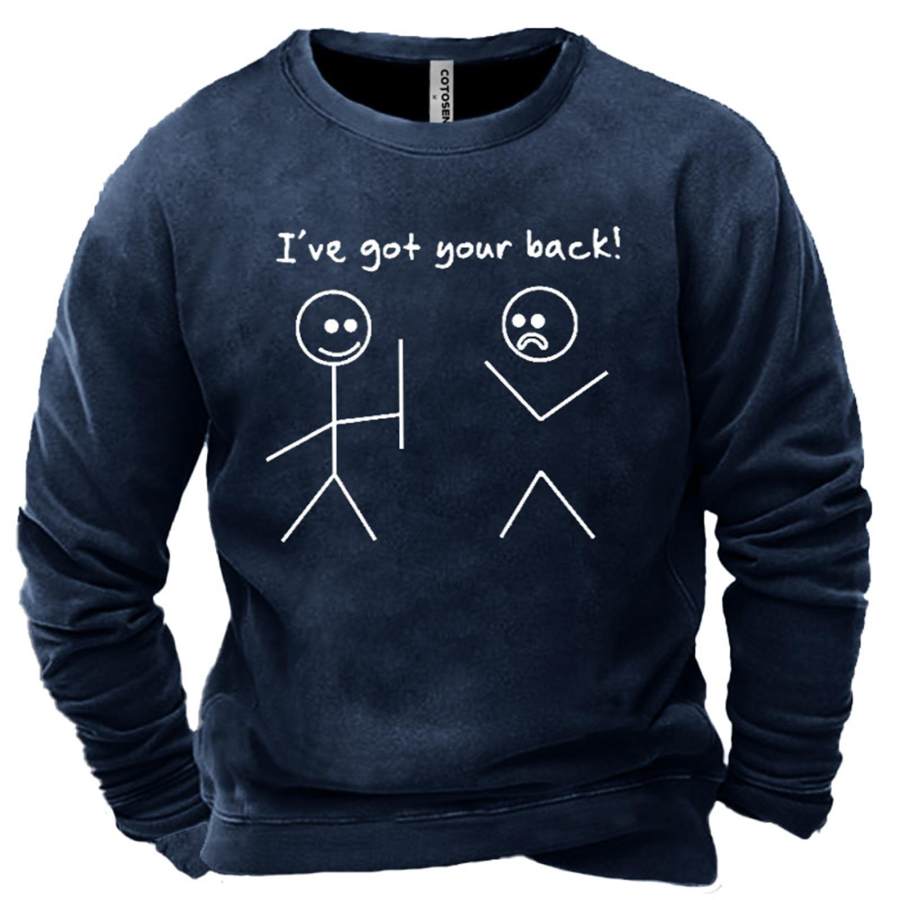 

Men's I Got Your Back Funny Print Sweatshirt