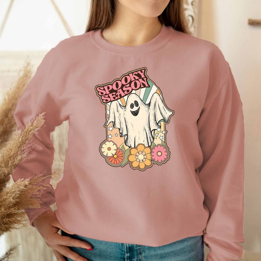 

Women's Spooky Season Halloween Crewneck Sweatshirt