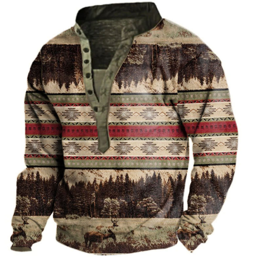

Aztec Men's Henley Sweatshirt