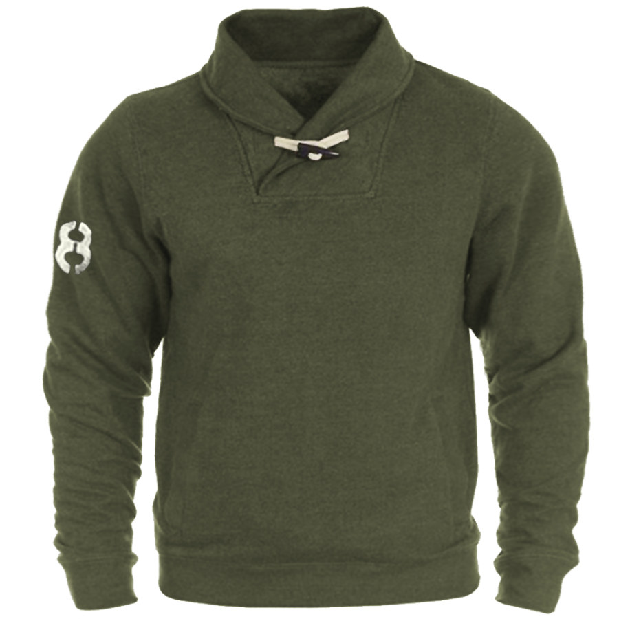 

Men's Outdoor Tactical Retro Lapel Sweatshirt