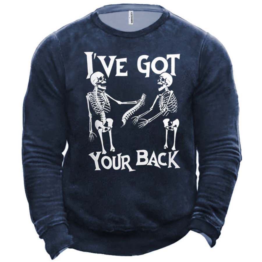 

I've Got Your Back Men's Halloween Fun Print Sweatshirt