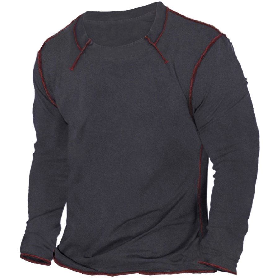 

Men's Vintage Patchwork T-Shirt