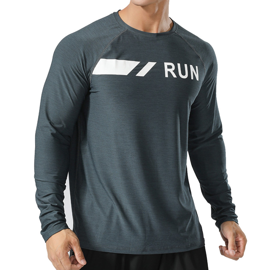 

Men's Outdoor Quick Dry Stretch Running Sports Long Sleeve T-Shirt