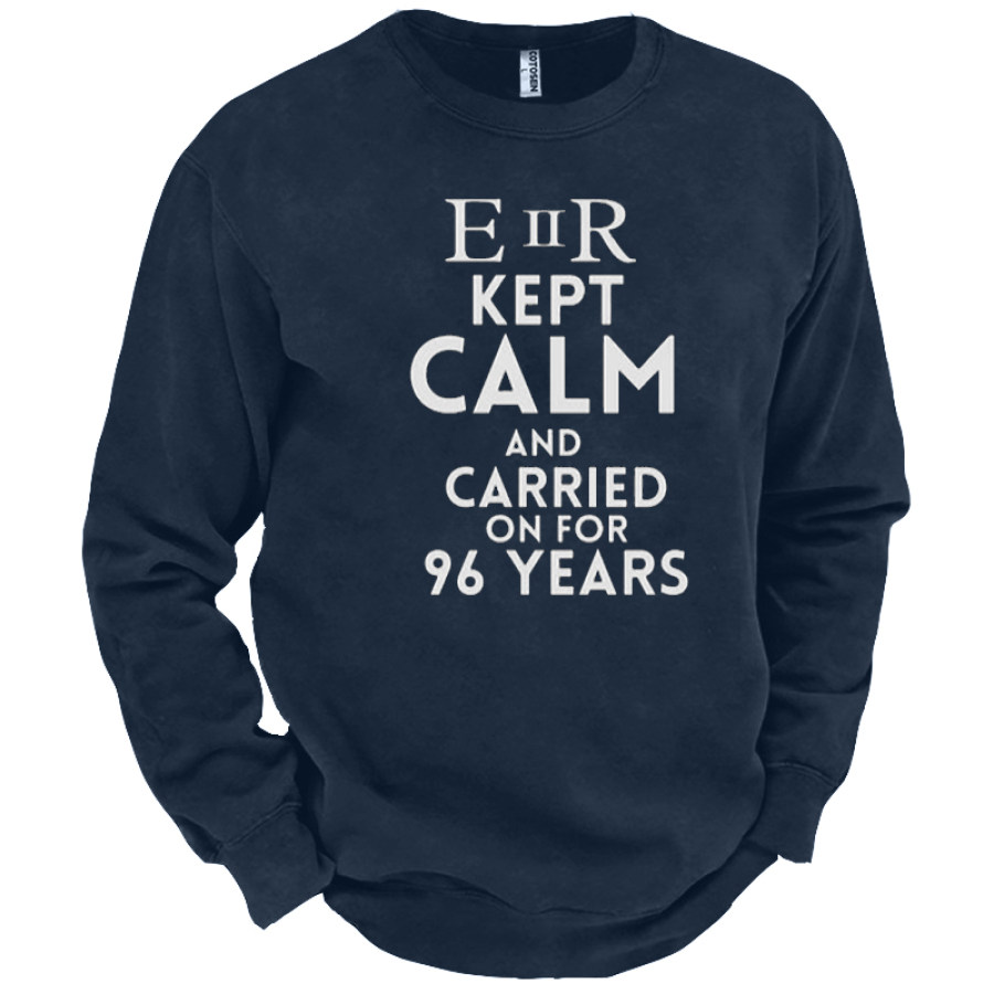 

Keep Calm Men's Commemorative Queen Sweatshirt