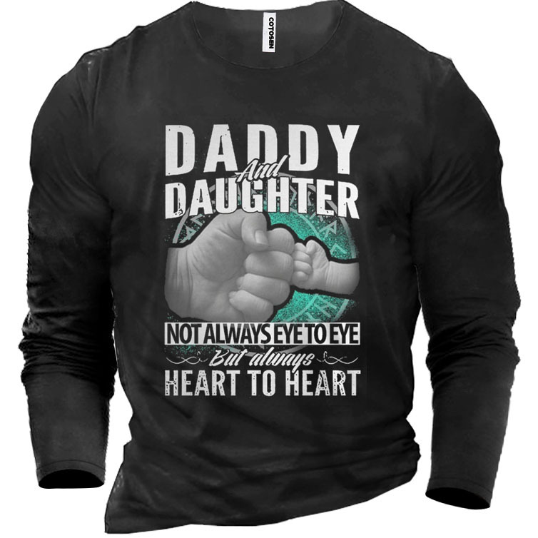 Daddy And Daughter Men's Chic Cotton T-shirt