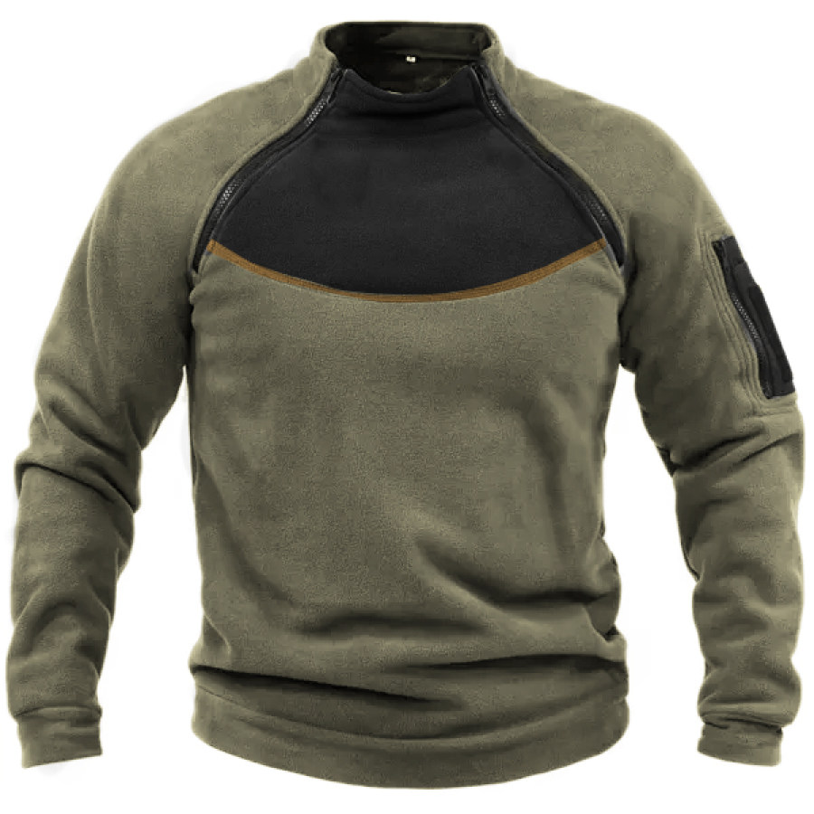 

Mens Outdoor Fleece Warm And Breathable Tactical Sweatshirt