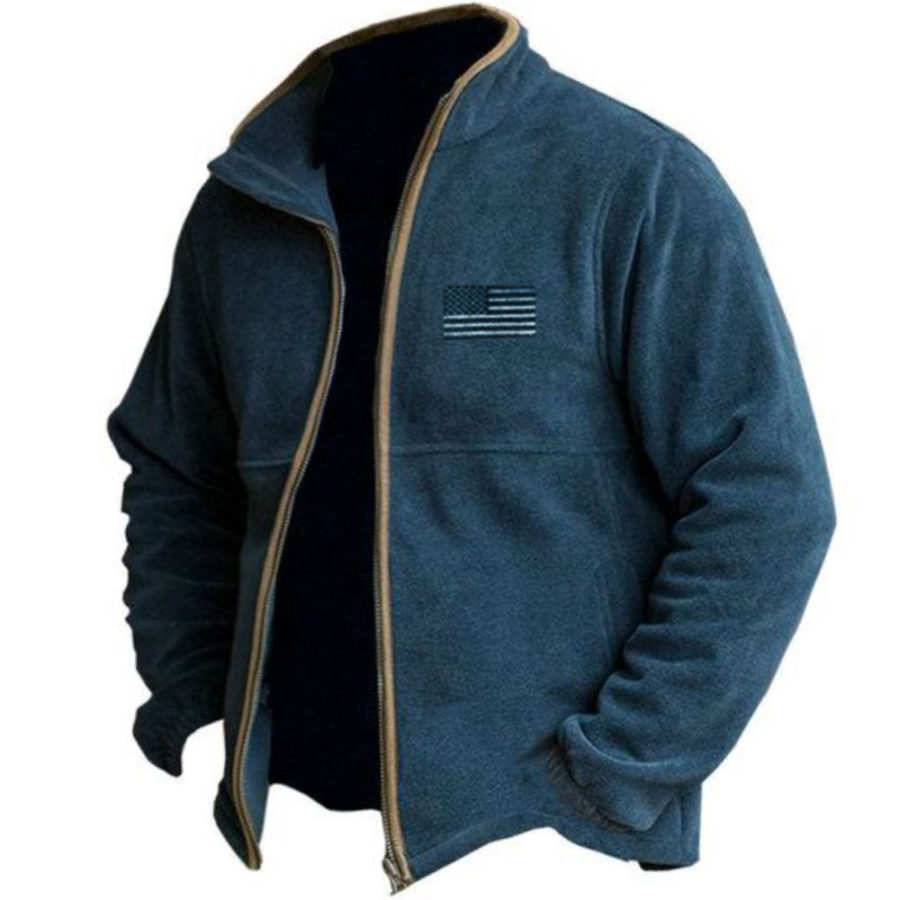 

Men's Outdoor American Flag Fleece Sweatshirt