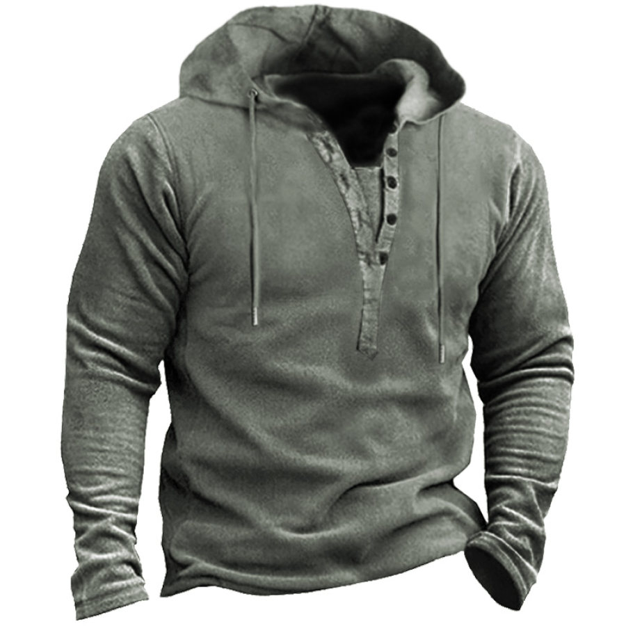 

Men's Retro Outdoor Training Tactical Fleece Hoodie