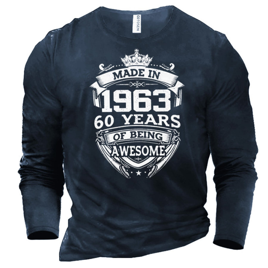 

T-shirt In Cotone Stampato Da Uomo Realizzata Nel 1963 60 Anni Di Incredibile