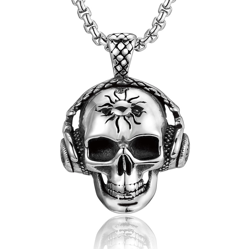 Men's Skull Titanium Steel Chic Necklace