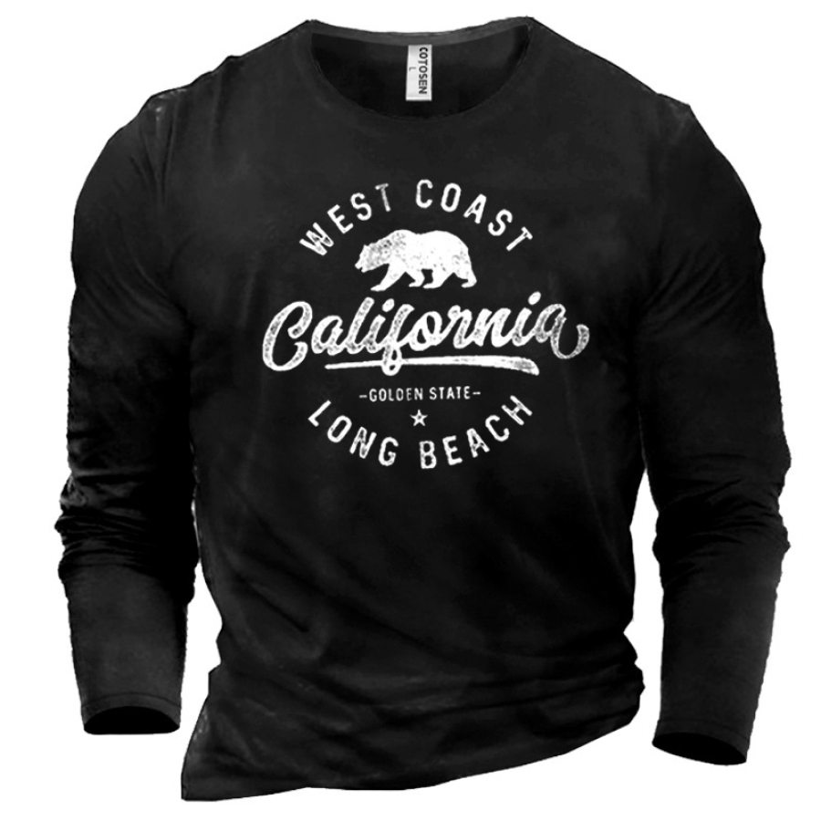 

Men's California Print Cotton T-Shirt