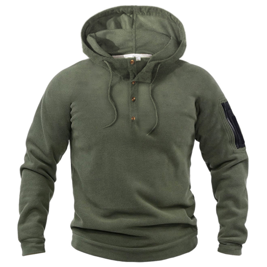 

Men's Patchwork Pocket Training Hoodie