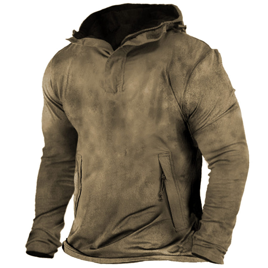 

Men's Outdoor Training Hooded Tactical T-Shirt