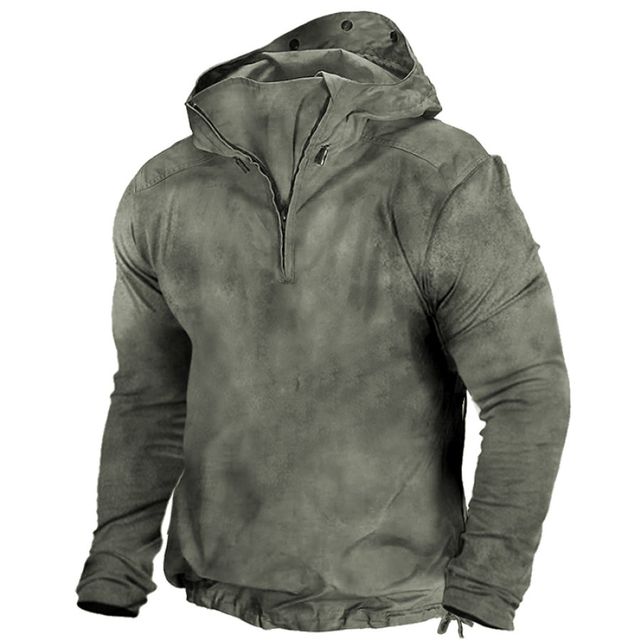 

Retro Men's Outdoor Training Tactical Hooded T-Shirt