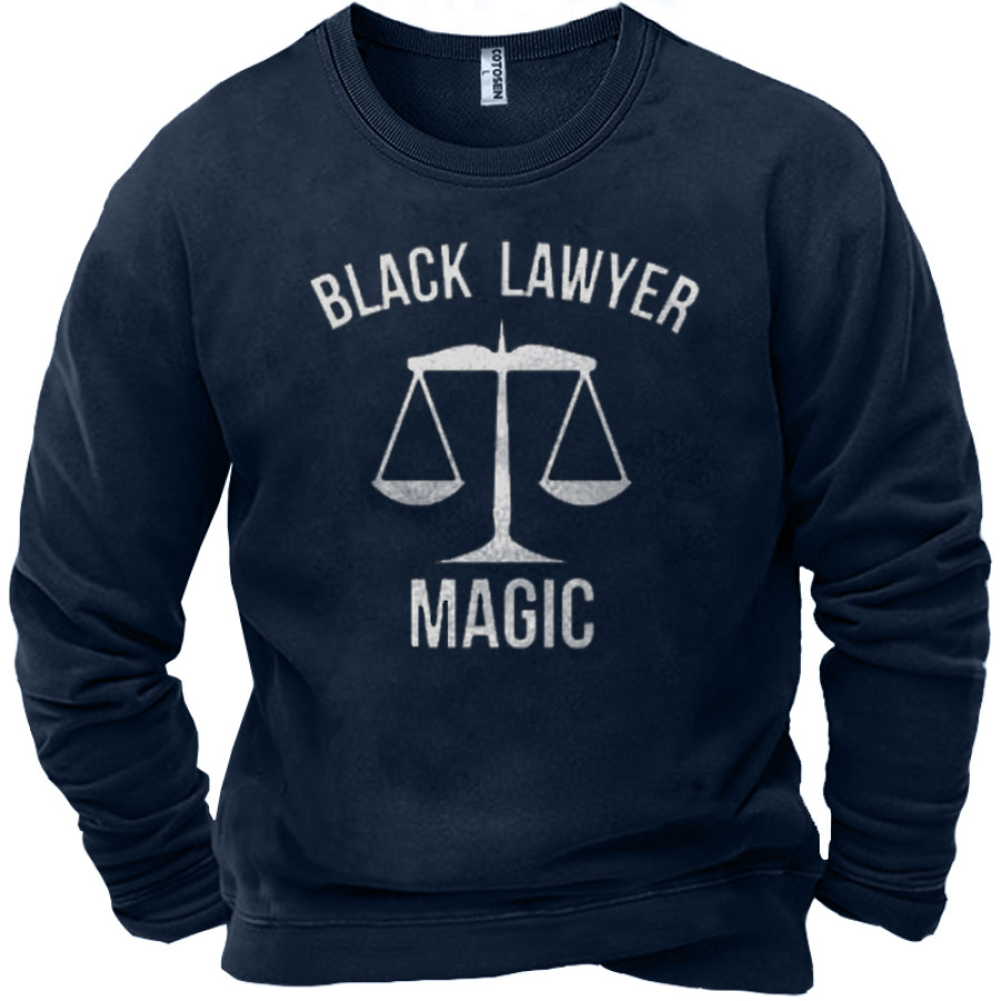 

BBlack Lawyer Magic Men's Equality Graphic Print Sweatshirt