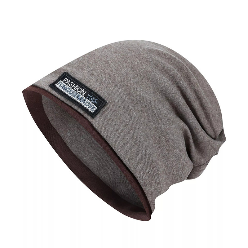 Men's Knitted Warm Ear Chic Protection Stitching Color Hat