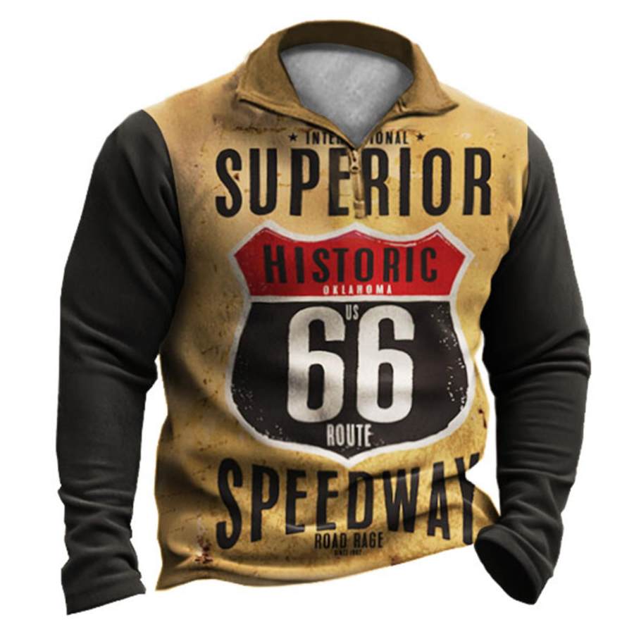 

Men's Outdoor Route 66 Superior Speedway Zip Sweatshirt