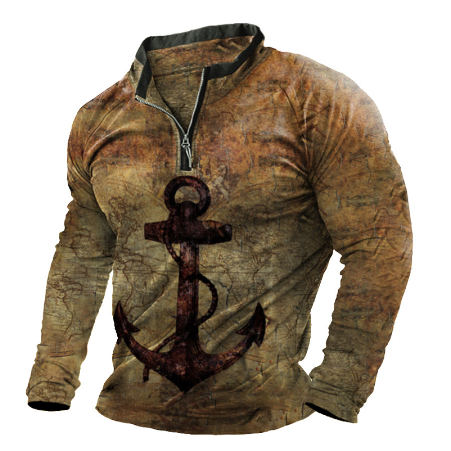 

Men's Outdoor Nautical Pirate Casual Print T-Shirt