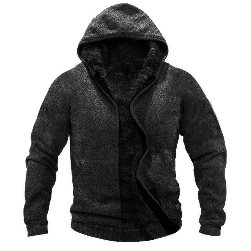 Men's Winter Warm Fleece Chic Hooded Jacket