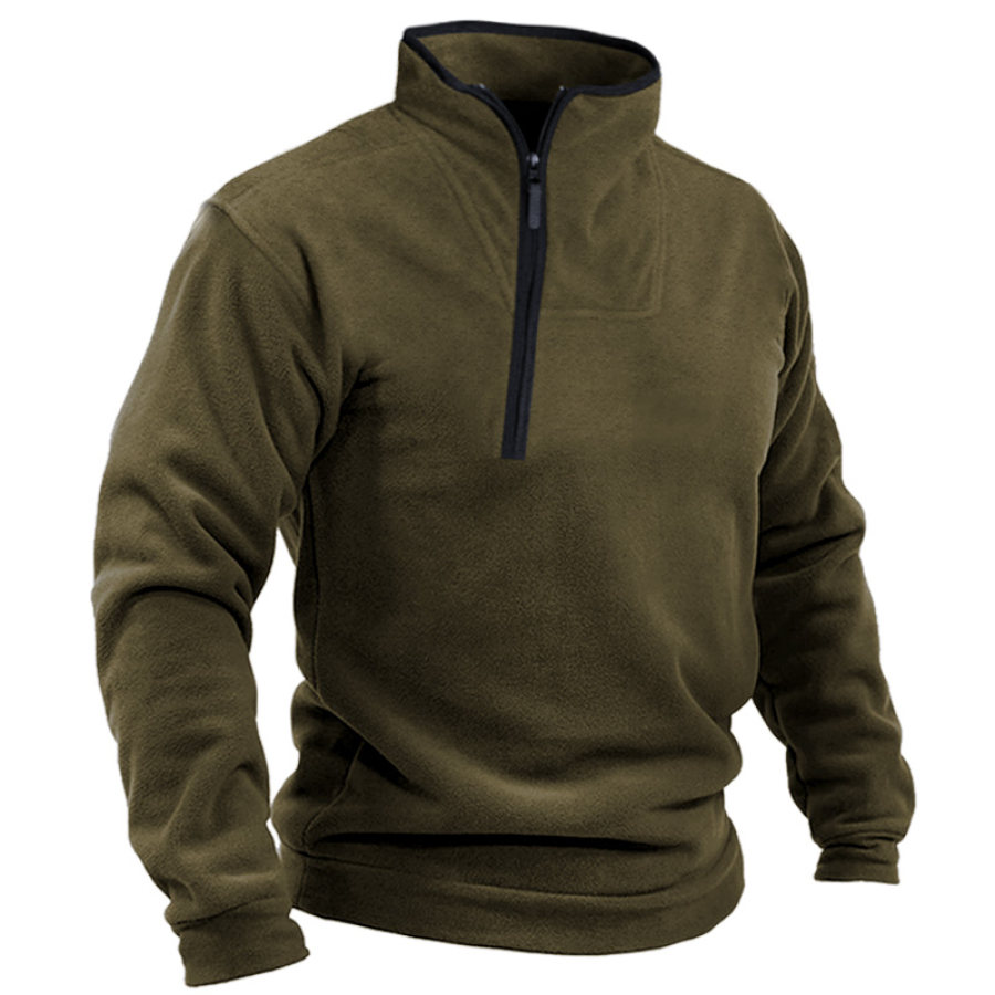 

Men's Vintage Outdoor Fleece Half Zip Sweatshirt