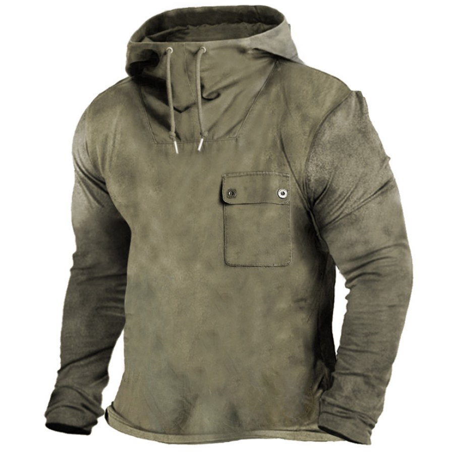 

Men's Outdoor Tactical Hooded Long Sleeve T-Shirt