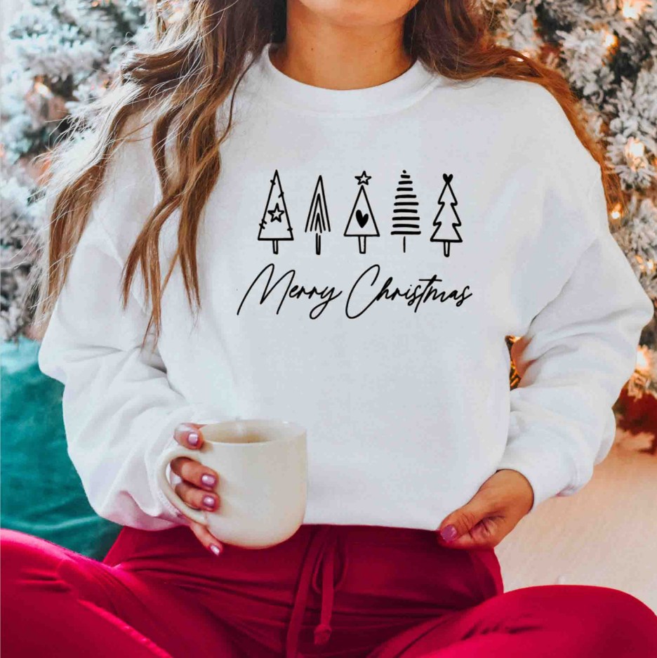 Women's Merry Christmas Crewneck Sweatshirt