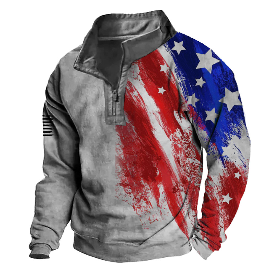 

Men's American Flag Sweatshirt