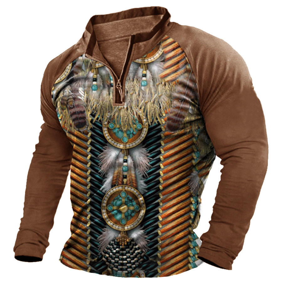 

Men's Casual Outdoor Vintage Henley T-Shirt