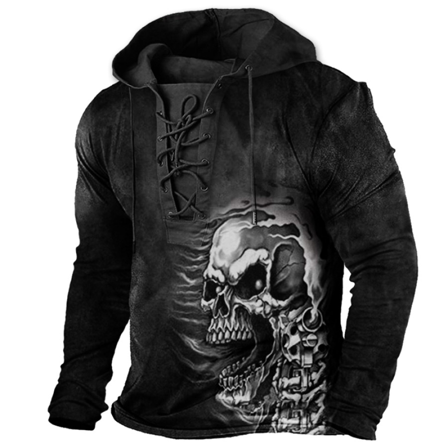 

Men's Casual Outdoor Vintage Hoodie T-Shirt