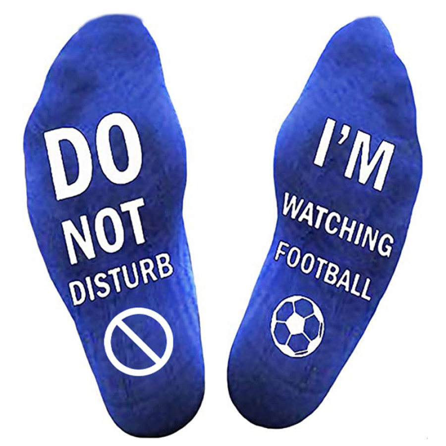 

Ne Pas Déranger En Regardant Le Football Chaussettes De Sport En Coton Respirant Pour Hommes