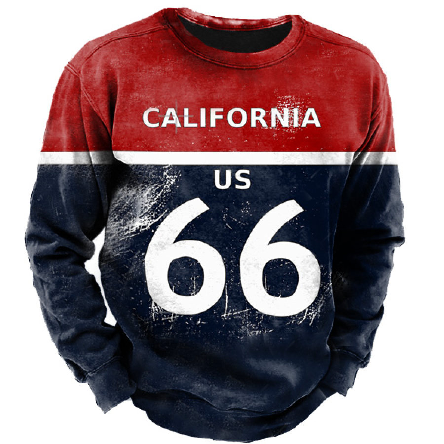 

Men's Outdoor California Route 66 Print Sweatshirt