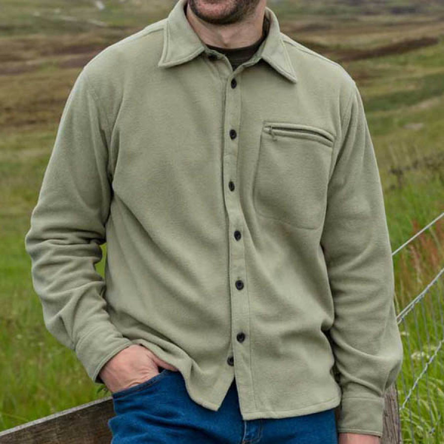 

Men's Outdoor Tactical Zip Fleece Thermal Shirt Jacket