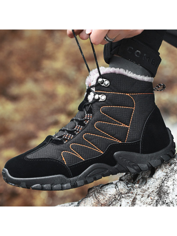 Men's Fleece Warm High Top Snow Boots