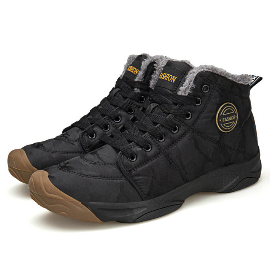 

Men's Fleece Warm High Top Snow Boots