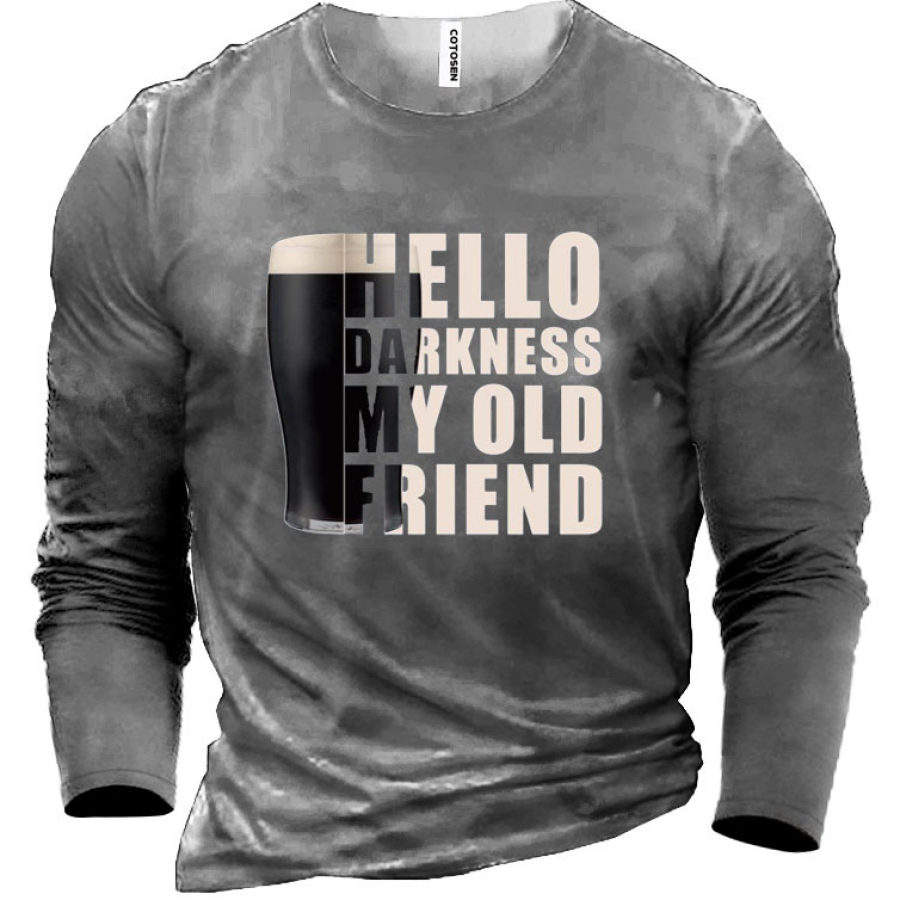 

Hello Darkness My Old Friend Men's Cotton T-shirt