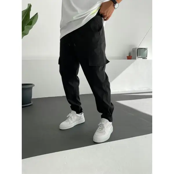 Calça De Jogging Masculina Com Velcro - Paleonice.com 