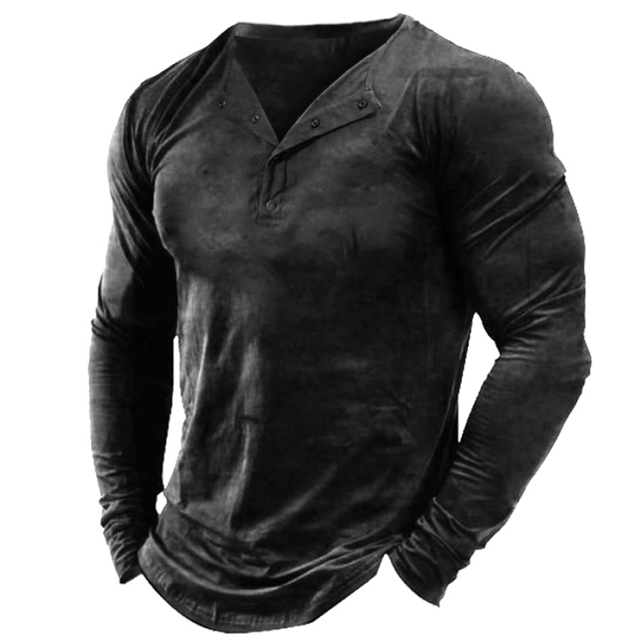 

Men's Outdoor Training Half Lapel Tactical T-Shirt