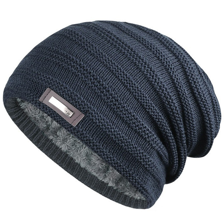 Men's Casual Warm Fleece Chic Knitted Wool Hat