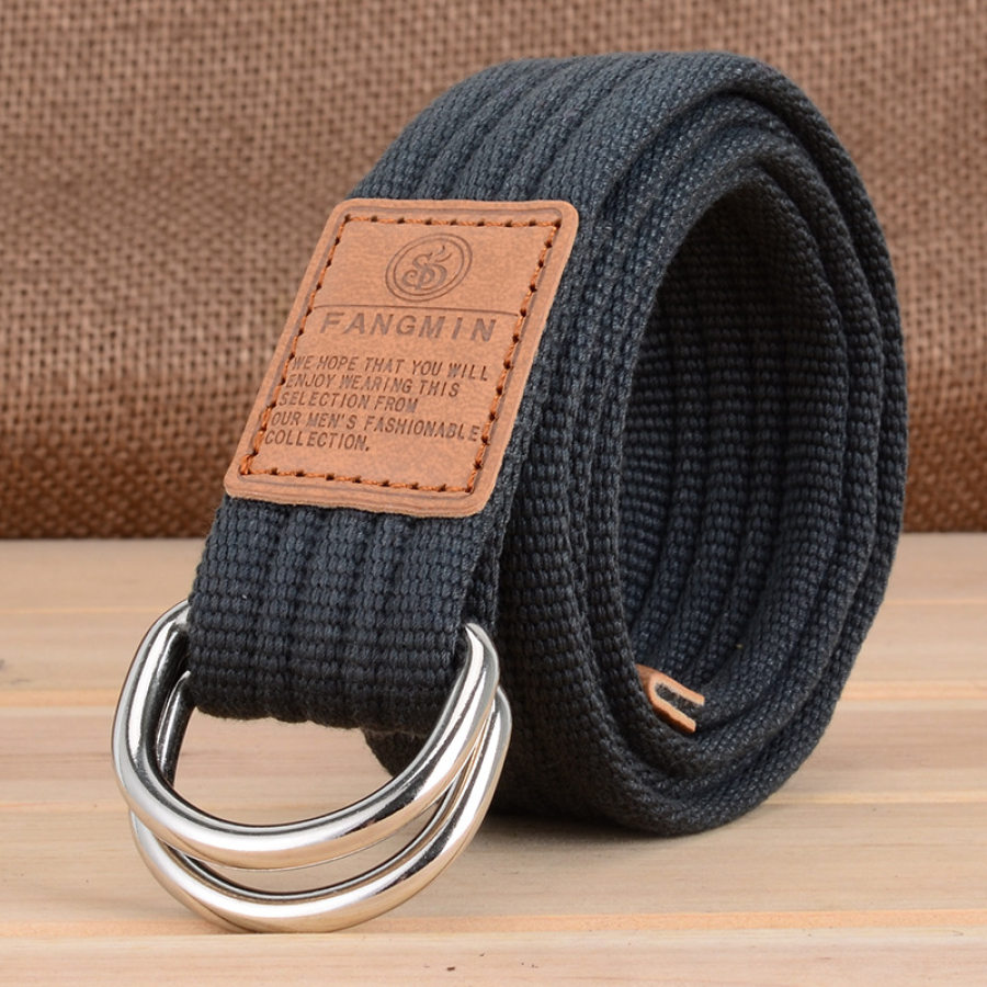 

Ceinture En Toile à Double Boucle Décontractée Pour Hommes