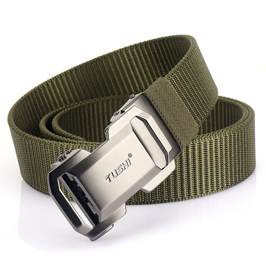 

Men's Outdoor Leisure Automatic Buckle Nylon Braided Belt