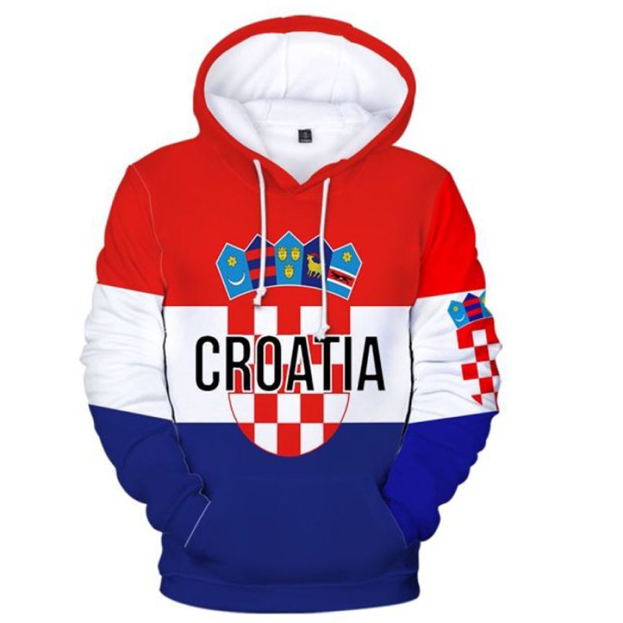 

Men's Croatian Flag Hoodie