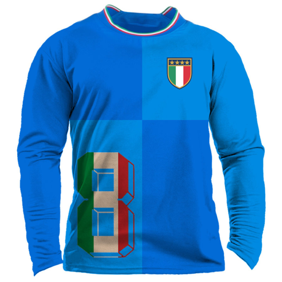 

Men's Italian Soccer Team Print 22/23 Fan T-Shirt
