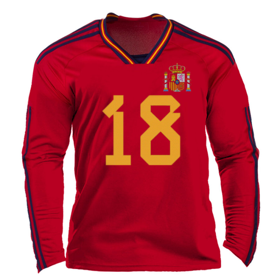

Men's Spanish Soccer Team Printed 22/23 Fan T-Shirt