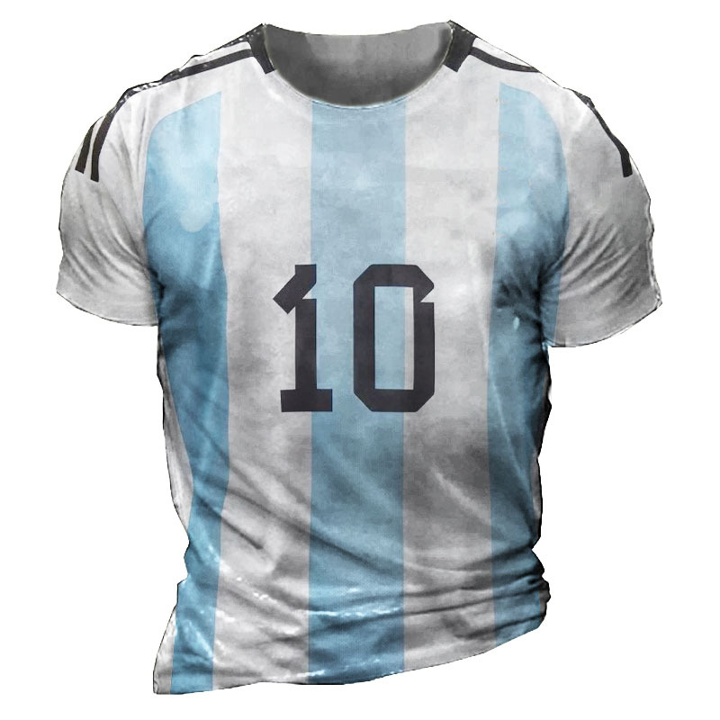 Argentina No. 10 Jersey Chic Men's Short Sleeve T-shirt