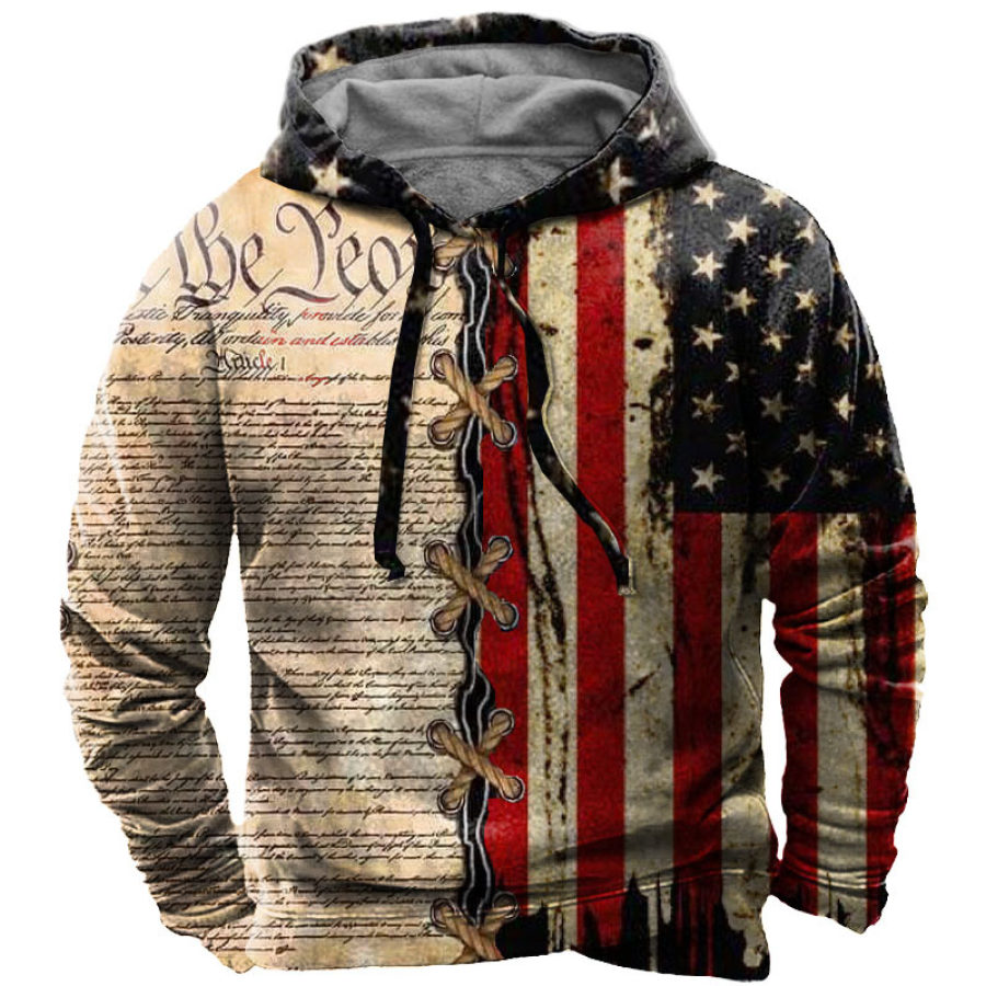 

Men's We The People American Flag Hoodie