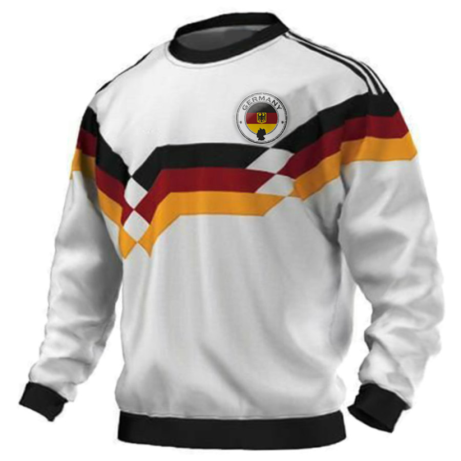 

Men's German Soccer Team Print Fan Sweatshirt