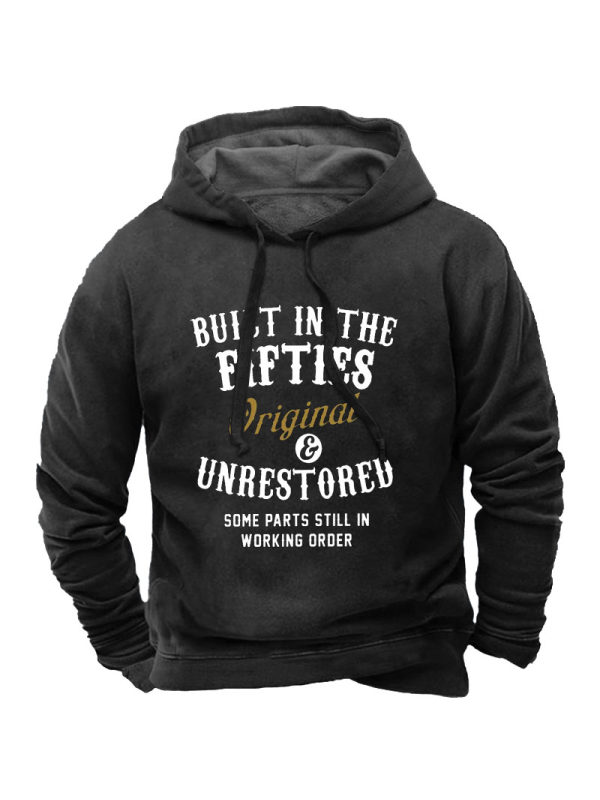 Built In The Fifties Original Unrestored Some Parts Still In Working Order Men's Hoodie