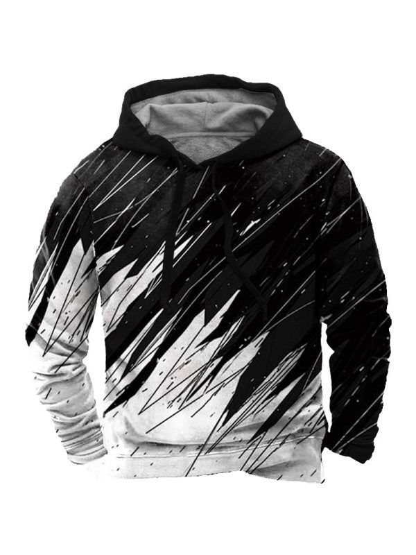 Men's Gradient Graffiti Hoodie