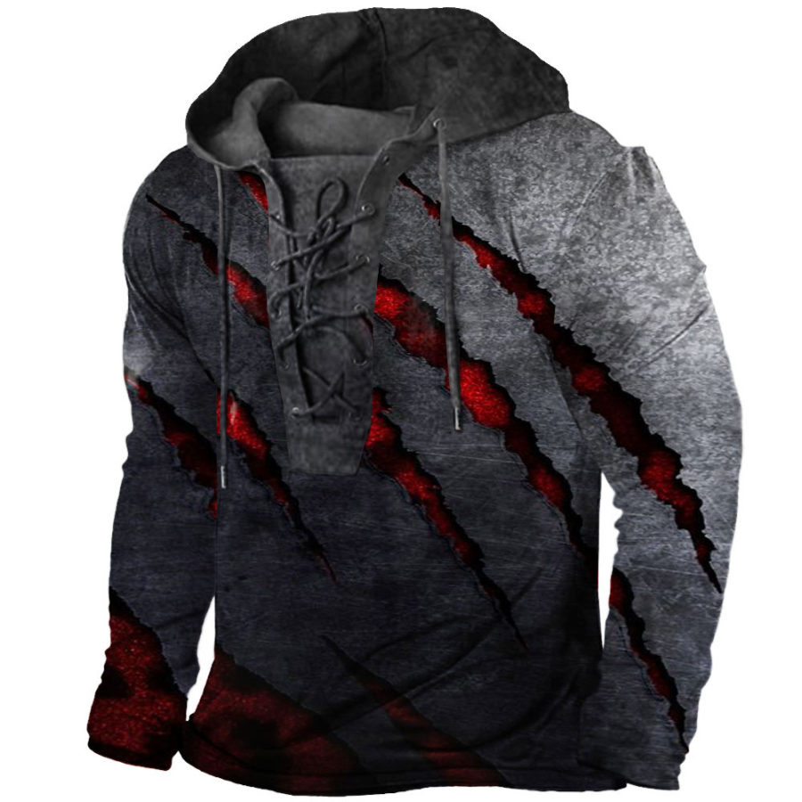 

Blood Scratches Men's Hooded Shirt
